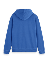 SCOTCH AND SODA Garment Dye Logo Hoodie at Gravity NYC